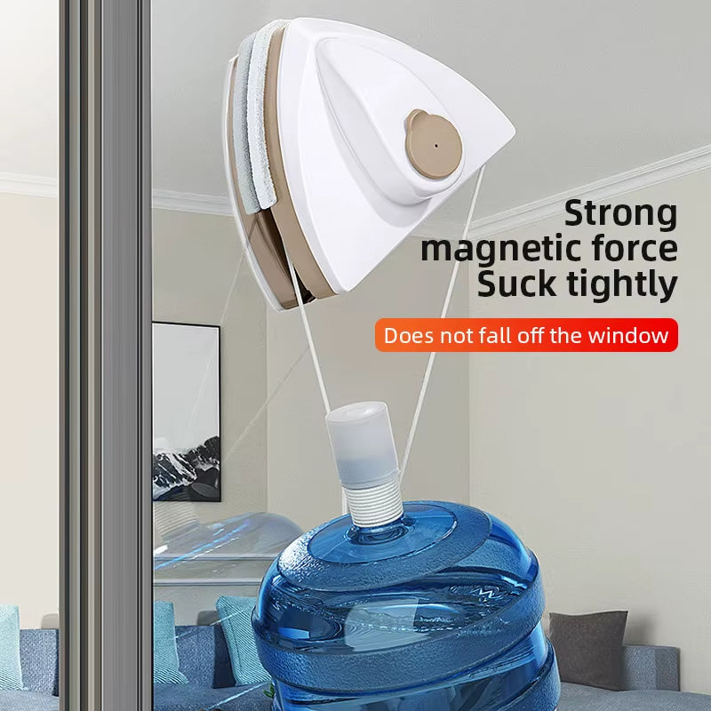 Revolutionary Double-Sided Magnetic Window Cleaner with Automatic Water Discharge for Effortless and Streak-Free Window Maintenance