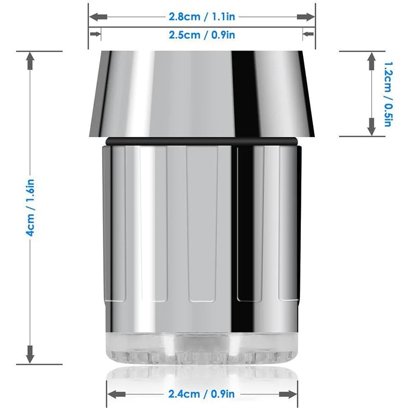Transform Your Water Experience with the 7-Color LED Faucet Aerator for Kitchen and Bathroom