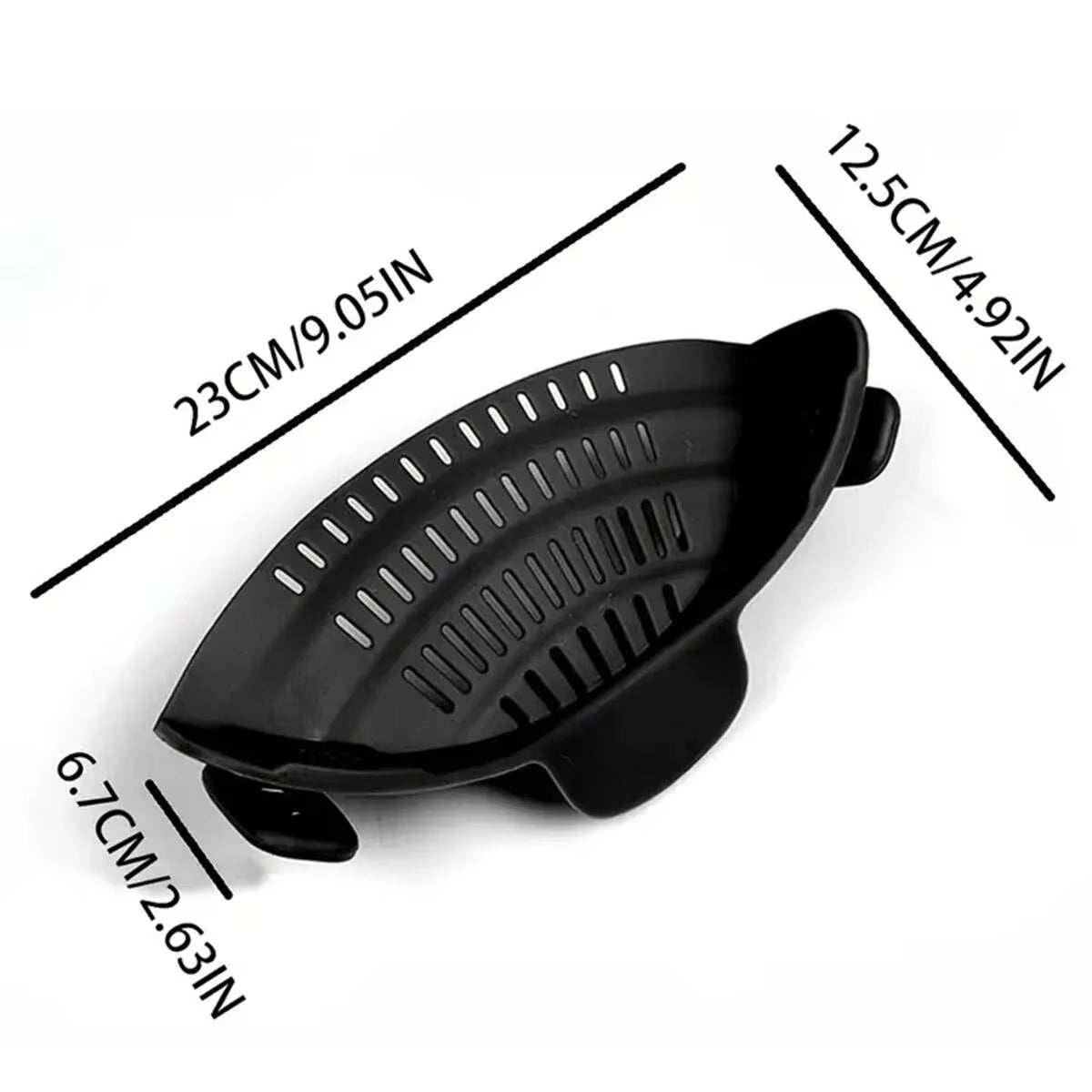 Versatile Adjustable Silicone Clip-On Strainer: The Essential Handheld Drainer for Effortless Cooking