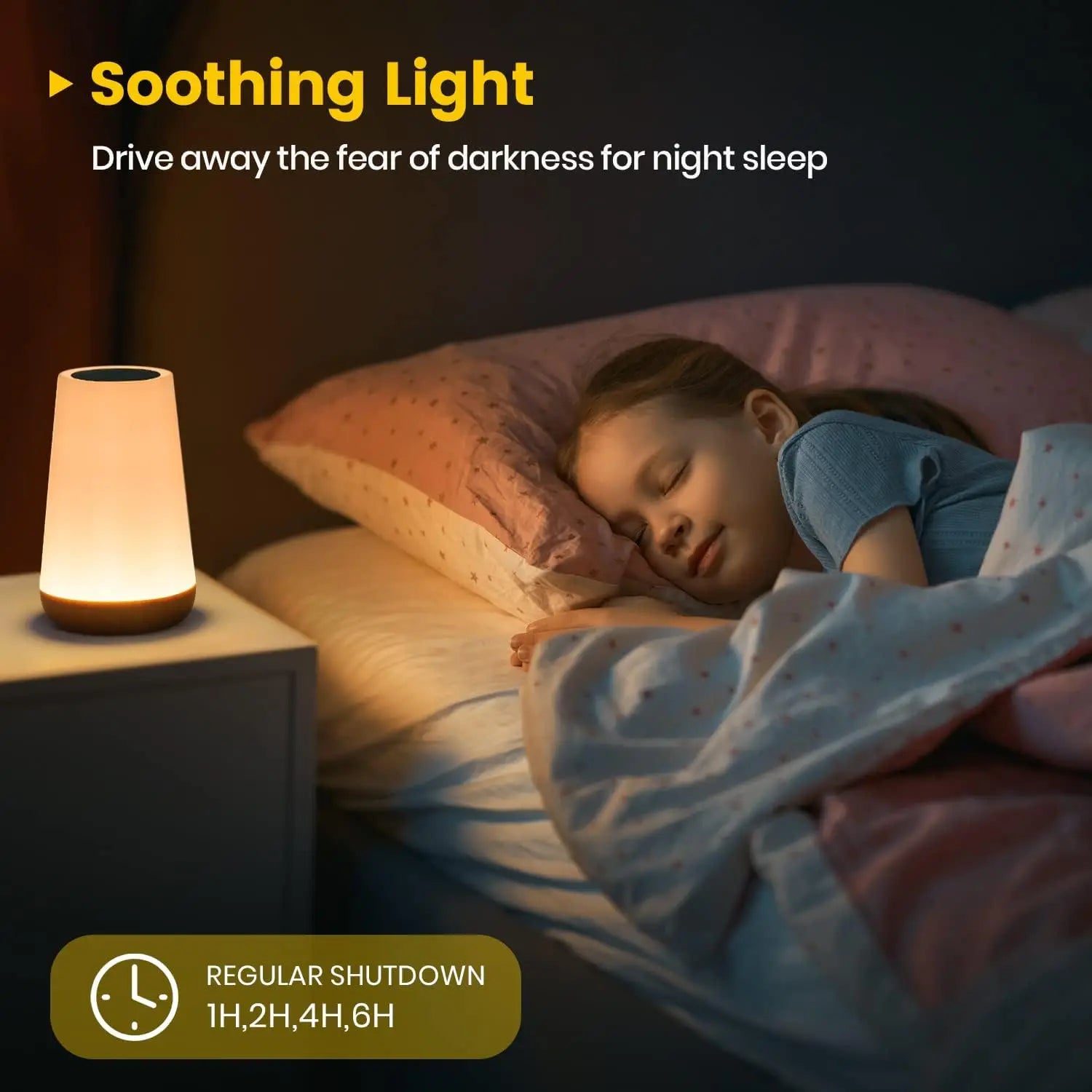 RGB Touch Control Table Lamp with Remote - 13 Color Changing Dimmable USB Rechargeable Night Light for Modern Living
