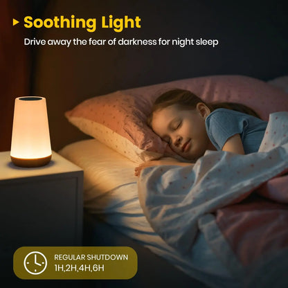 RGB Touch Control Table Lamp with Remote - 13 Color Changing Dimmable USB Rechargeable Night Light for Modern Living