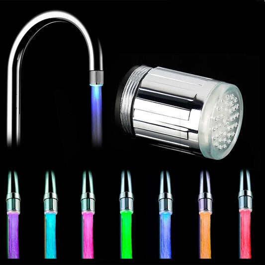 Transform Your Water Experience with the 7-Color LED Faucet Aerator for Kitchen and Bathroom