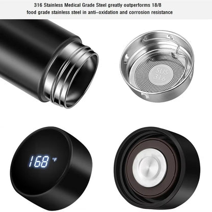 Premium 500ml Digital Thermos Bottle with 304 Stainless Steel Construction and Advanced Temperature Display
