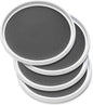 Set of 4 Versatile 10-Inch Non-Skid Lazy Susan Organizers for Efficient Cabinet and Pantry Storage - Ideal Turntable Racks for Kitchen, Fridge, Bathroom Vanity, and Spice Organization