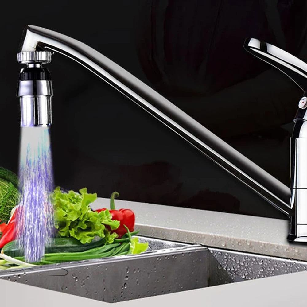 Transform Your Water Experience with the 7-Color LED Faucet Aerator for Kitchen and Bathroom