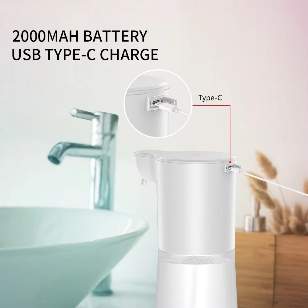 Xiaomi Automatic Induction Foam Soap Dispenser - USB Rechargeable Touchless Hand Wash System for Kitchen and Bathroom with 2000mAh Battery