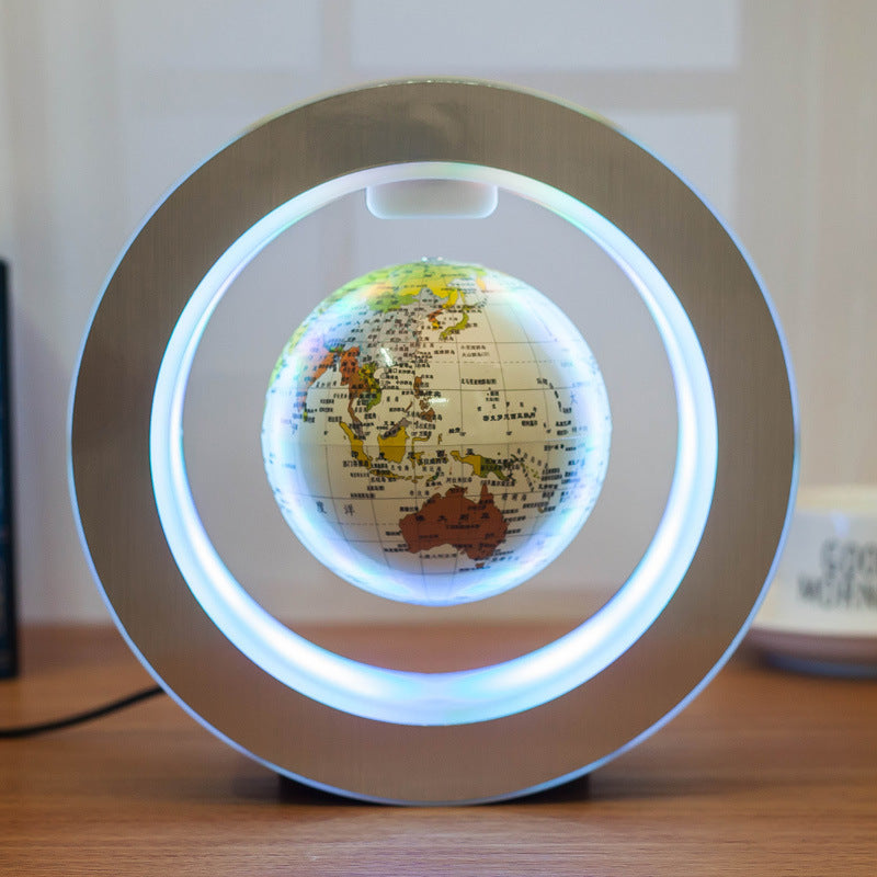 Magnetic Levitation LED Floating Globe Light - A Stunning World Map Display for Your Home