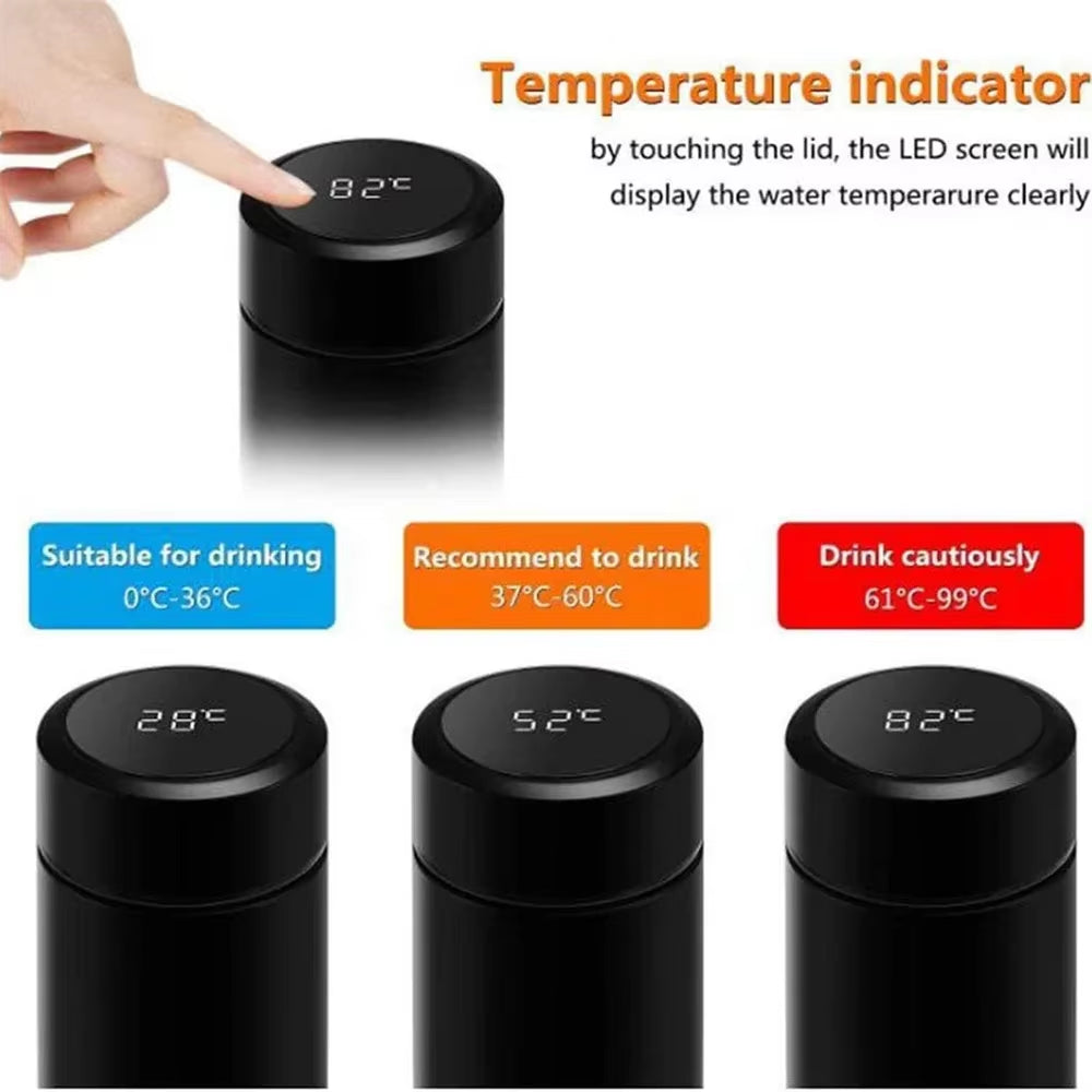 Premium 500ml Digital Thermos Bottle with 304 Stainless Steel Construction and Advanced Temperature Display