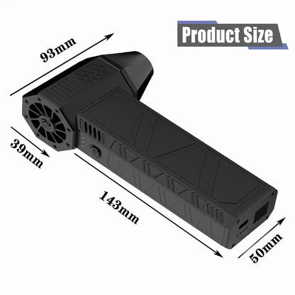 Caer Mini Turbo Jet Fan Electric Air Duster - High-Performance Cleaning Tool with Adjustable Speed Settings for Automobiles and Electronics