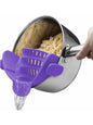 Versatile Adjustable Silicone Clip-On Strainer: The Essential Handheld Drainer for Effortless Cooking
