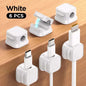 6-Piece Set of Adjustable Magnetic Cable Clips - Innovative Desk Cable Organizer for Efficient Cable Management
