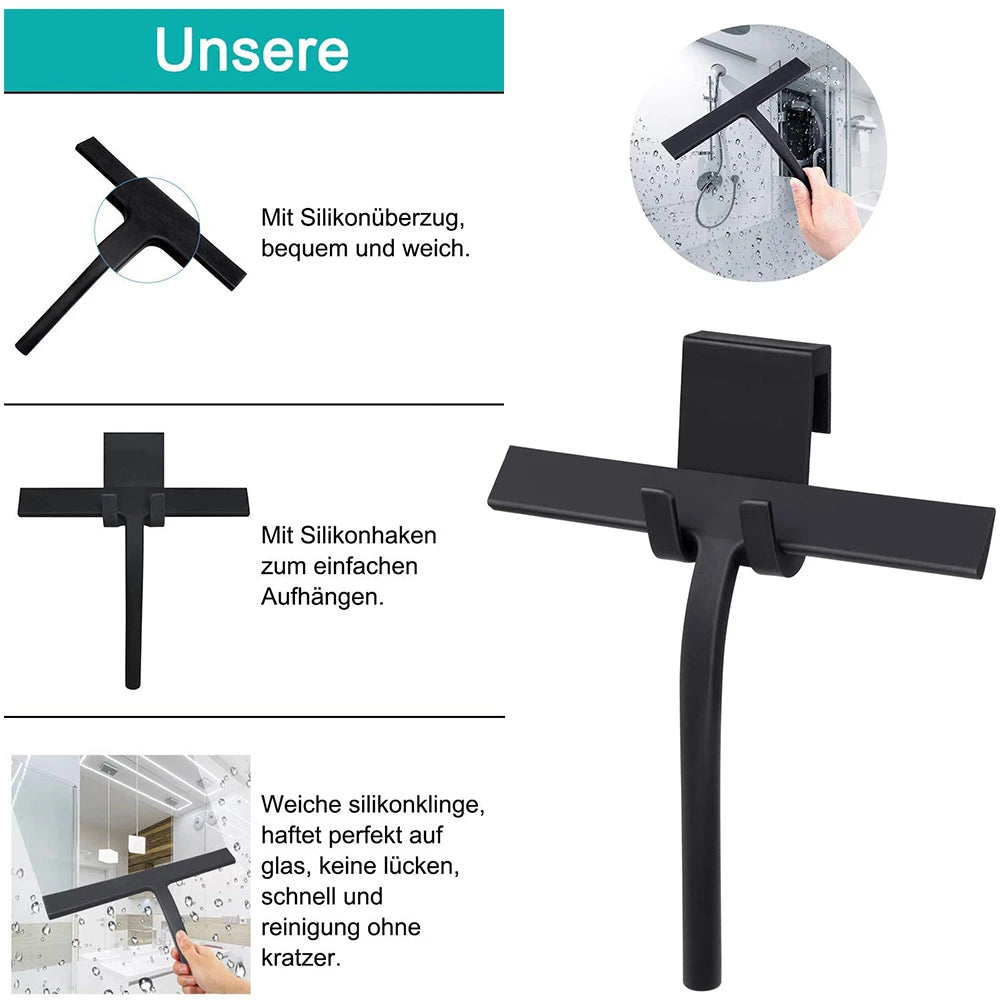 Shower Squeegee Window Squeegee Glass Cleaner Window Wiper Scraper Cleaning for a Shower Stall Bathroom Accessories