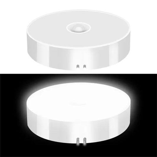 Rechargeable Motion Sensor LED Night Light - Effortless Wireless Illumination for Cabinets, Wardrobes, and Staircases