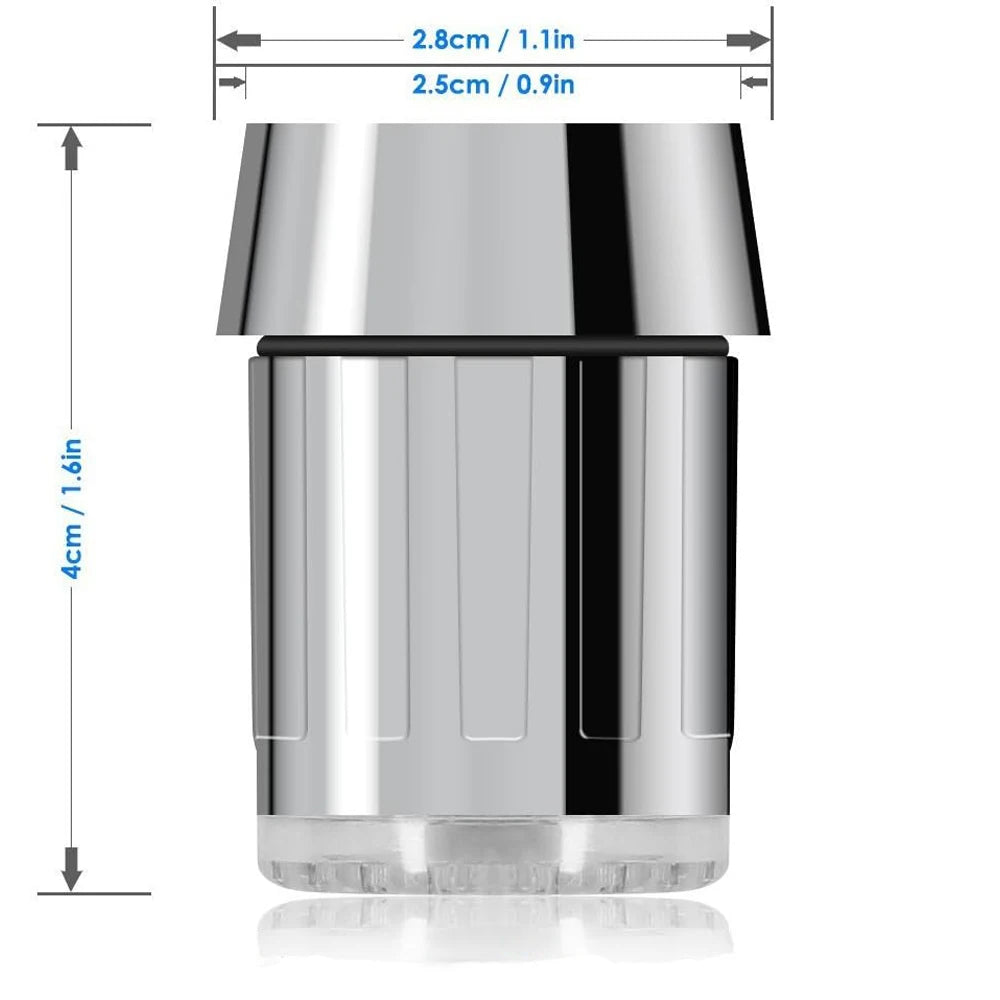 Transform Your Water Experience with the 7-Color LED Faucet Aerator for Kitchen and Bathroom