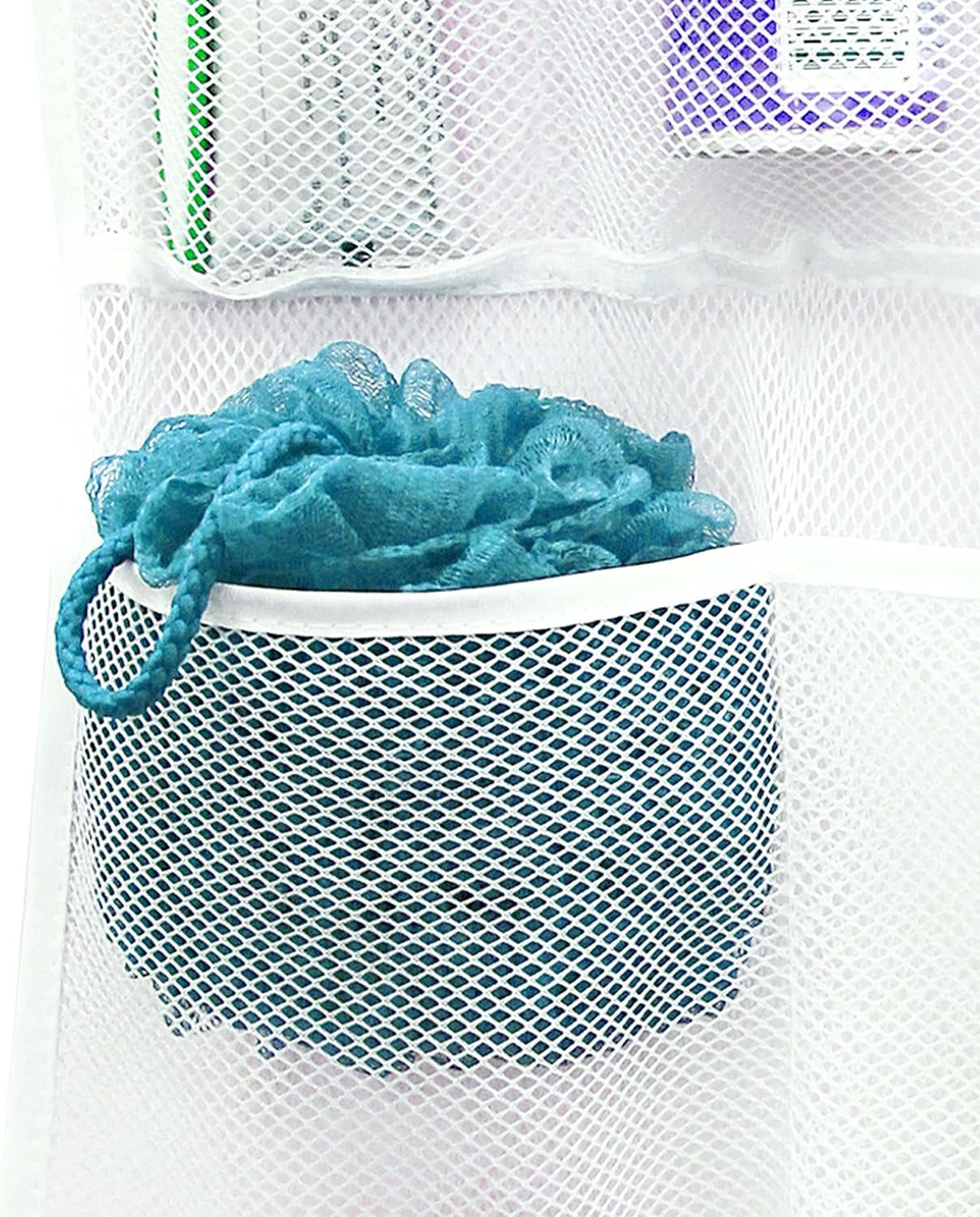 Efficient Shower Organizer with Quick-Drying Mesh - 2 Pack Bathroom Caddy with 7 Spacious Pockets for Toiletries and Shower Essentials