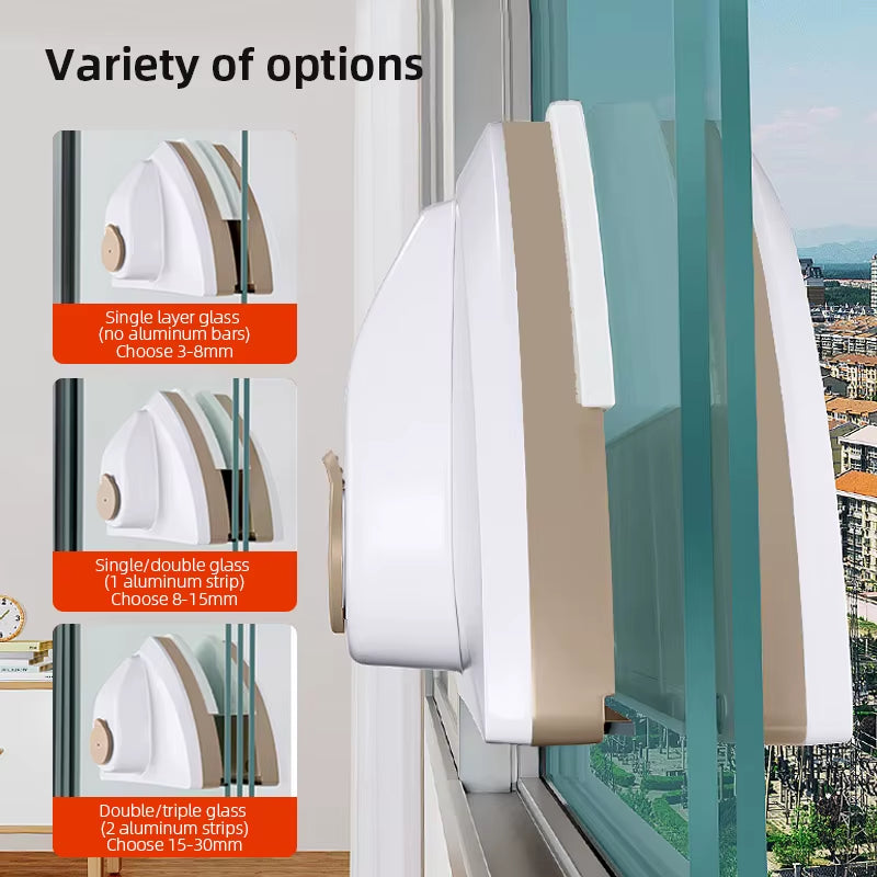 Revolutionary Double-Sided Magnetic Window Cleaner with Automatic Water Discharge for Effortless and Streak-Free Window Maintenance