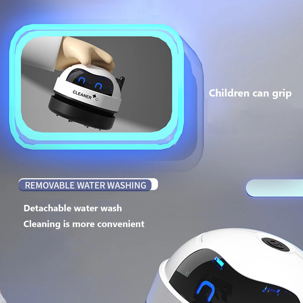 Mini Portable USB Rechargeable Vacuum Cleaner - Effortlessly Clean Your Desk and Pet Hair with Detachable Nozzle