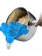 Versatile Adjustable Silicone Clip-On Strainer: The Essential Handheld Drainer for Effortless Cooking