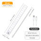 Advanced Wireless LED Motion Sensor Night Light - Rechargeable Under Cabinet Lamp for Kitchens and Wardrobes