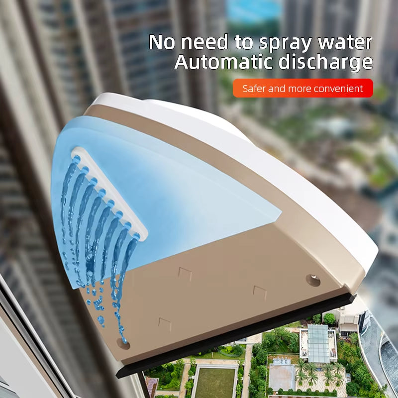 Revolutionary Double-Sided Magnetic Window Cleaner with Automatic Water Discharge for Effortless and Streak-Free Window Maintenance